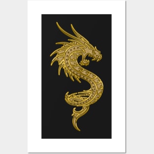 Gold Dragon | Cherie's Art(c)2021 Posters and Art